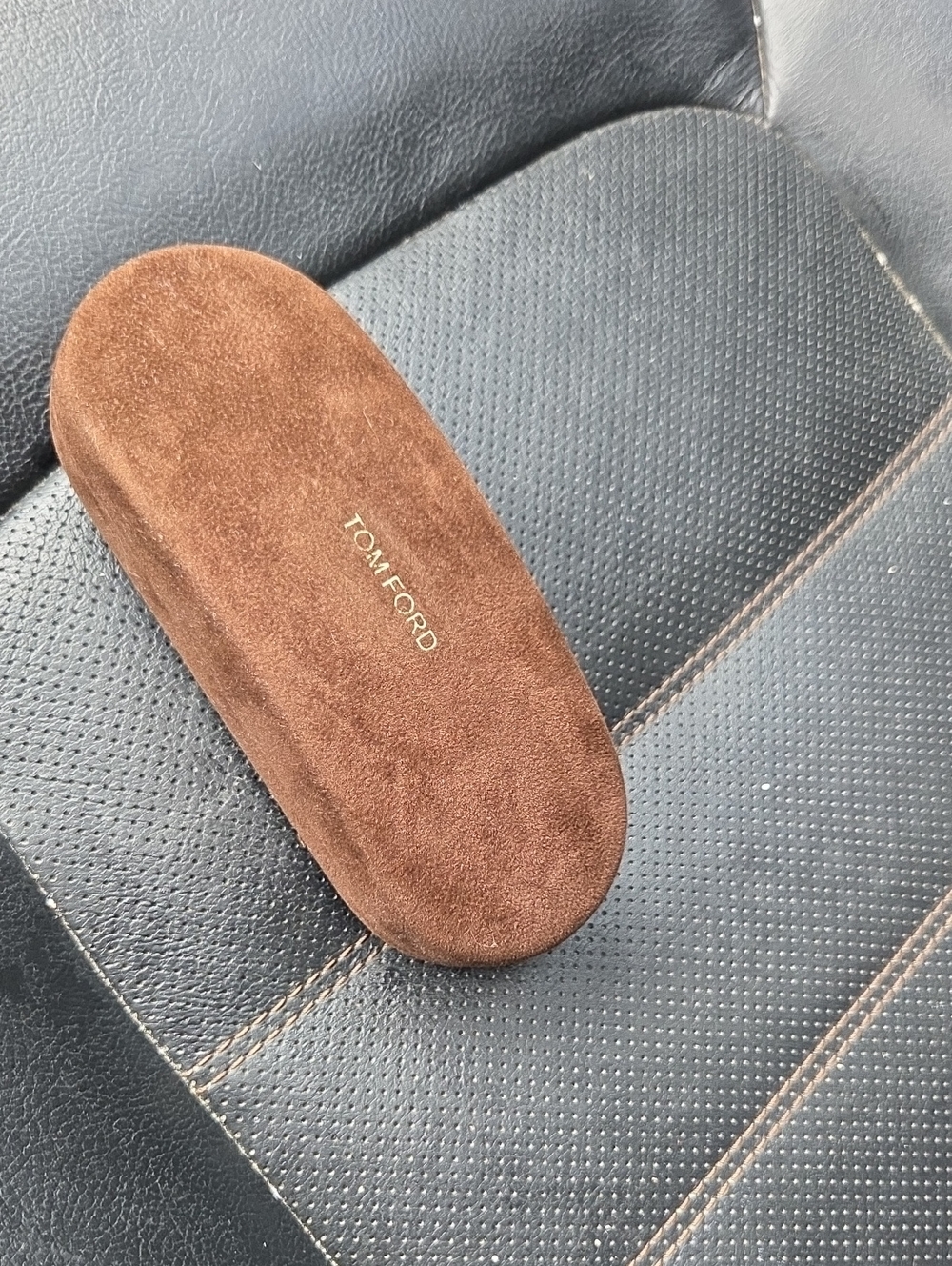 Tom Ford Brown Velvet Eyewear Case